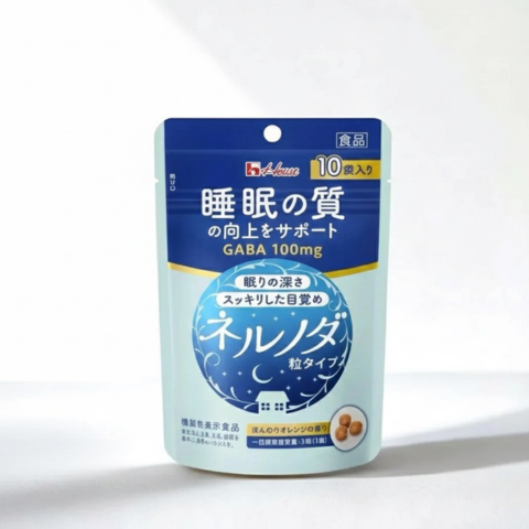 【ハウス ネルノダ】 30粒 メール便 送料無料 GAVA 睡眠 サポート 疲労緩和 ストレス緩和 深い眠り 目覚めすっきり 1袋3粒入り×10袋 1日3粒 快眠 睡眠の質向上 一時的な疲労感や精神的ストレスを緩和する機能【コストコ】睡眠美容研究所