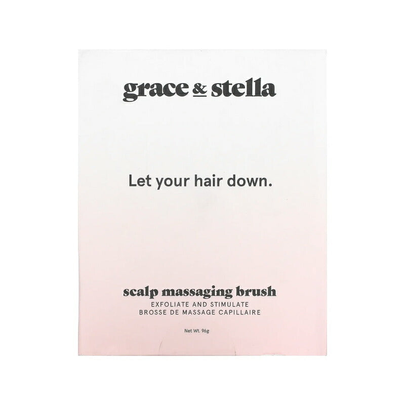 【Grace & Stella】スカルプ 頭皮マッサージブラシ|バスタイムに頭皮へ特別なご褒美ケア