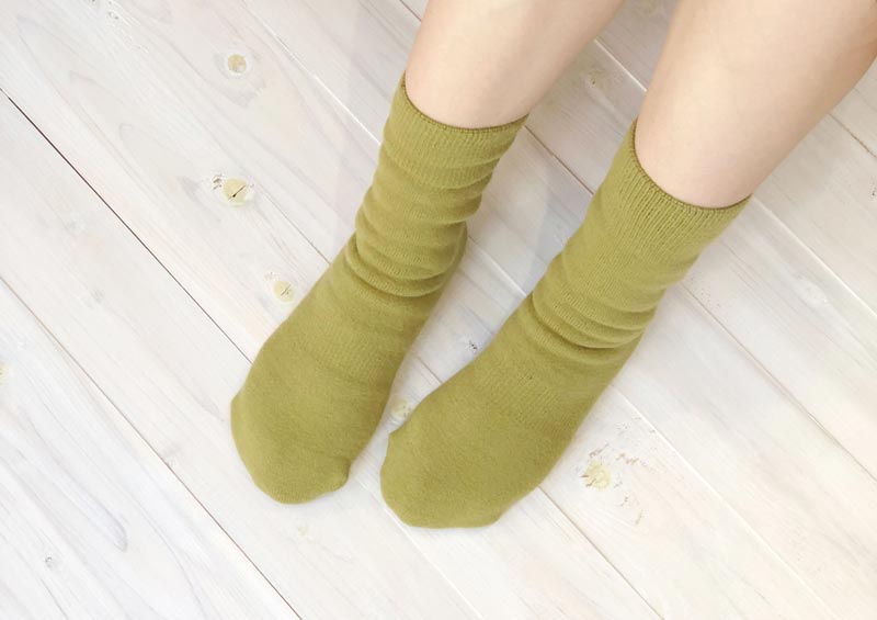 【もちはだ】裏起毛ルームソックス|男女兼用フリーフィット