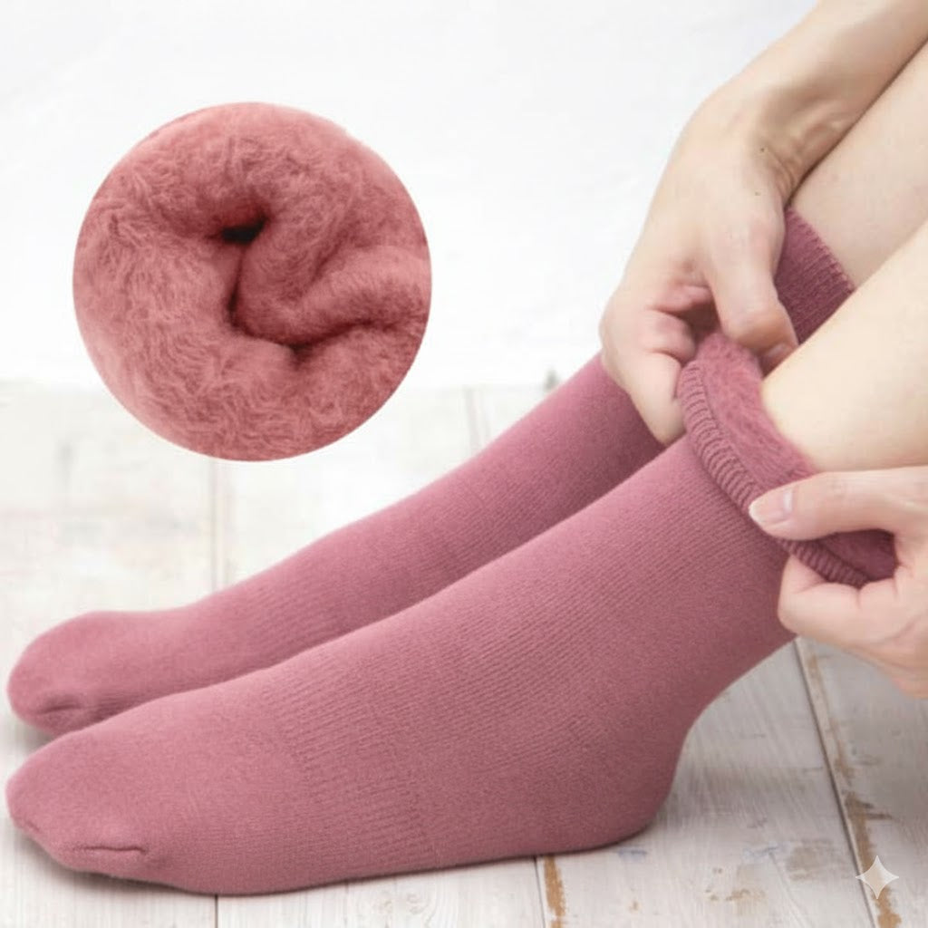 【もちはだ】裏起毛ルームソックス|男女兼用フリーフィット