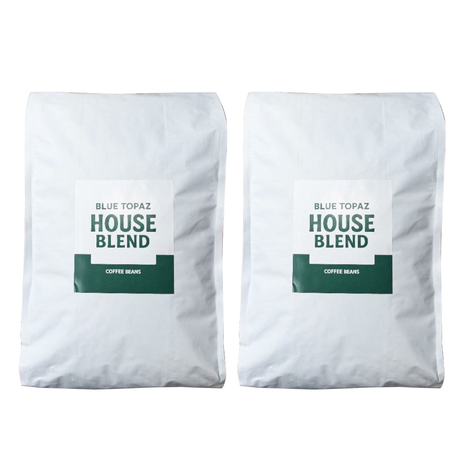【おかわりしたくなるコーヒー】2個セット｜ブルートパーズ ハウスブレンド コーヒー豆 1kg｜無農薬 自然栽培｜高級アラビカ種 ティピカAA
