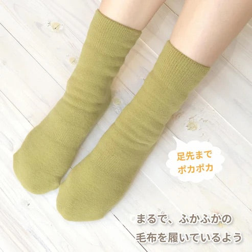 【もちはだ】裏起毛ルームソックス｜男女兼用フリーフィット