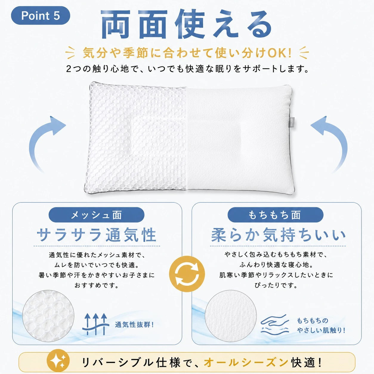 【EsmeraldA】呼吸する小学生のまくら（低学年用・高学年用）｜1位獲得｜14日間返金保証
